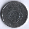 Монета 5 колонов. 1985 год, Коста-Рика.