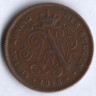 Монета 2 сантима. 1912 год, Бельгия (Der Belgen).