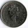 Монета 25 центов. 1999 год, Канада. Миллениум. Октябрь - Дань первым нациям.