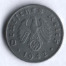 Монета 1 рейхспфенниг. 1942 год (A), Третий Рейх.