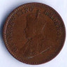 Монета ⅟₁₂ анны. 1913(c) год, Британская Индия.