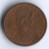 Монета 1 цент. 1985 год, Новая Зеландия.
