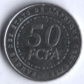 50 франков. 2006 год, Центрально-Африканские Штаты.