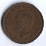 Монета 1 пенни. 1939 год, Великобритания.