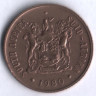2 цента. 1980 год, ЮАР.