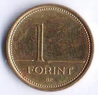 Монета 1 форинт. 2001 год, Венгрия.