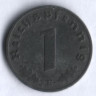 Монета 1 рейхспфенниг. 1942 год (E), Третий Рейх.