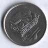 Монета 20 сен. 2005 год, Малайзия.