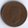 Монета 1 цент. 1939 год, Канада.