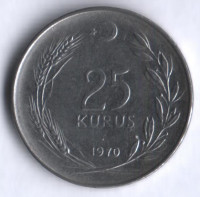25 курушей. 1970 год, Турция.