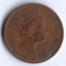 Монета 1 пенни. 1985 год, Великобритания.