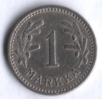 1 марка. 1929 год, Финляндия.