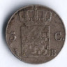 Монета 5 центов. 1826(B) год, Нидерланды.