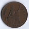Монета 1 пенни. 1946 год, Великобритания.