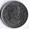 Монета 25 центов. 2005 год, Канада. 100-летие провинции Саскачеван.