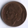 Монета 50 сантимов. 1988 год, Бельгия (Belgique).
