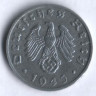 Монета 1 рейхспфенниг. 1943 год (B), Третий Рейх.