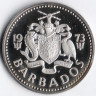 Монета 2 доллара. 1973(P) год, Барбадос.