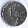 10 пенни. 1991 год, Финляндия.