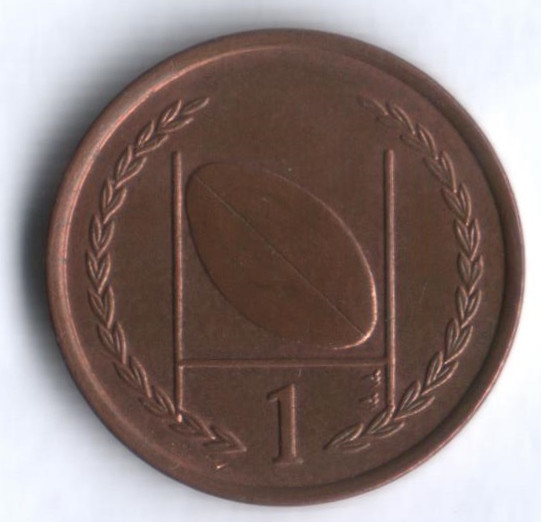 Монета 1 пенни. 1996(AA) год, Остров Мэн.