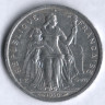 Монета 2 франка. 1990 год, Новая Каледония.