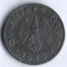 Монета 1 рейхспфенниг. 1943 год (E), Третий Рейх.