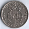 Монета 10 эскудо. 1970 год, Тимор (колония Португалии).