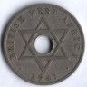 Монета 1 пенни. 1941 год, Британская Западная Африка.