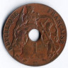 Монета 1 сантим. 1923(p) год, Французский Индокитай.