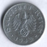 Монета 1 рейхспфенниг. 1943 год (F), Третий Рейх.