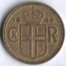 Монета 1 крона. 1940 год, Исландия.