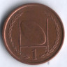 Монета 1 пенни. 1998(AA) год, Остров Мэн.