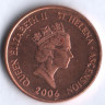 Монета 1 пенни. 2006 год, Остров Святой Елены.