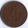 Монета 1 пенни. 1920 год, Австралия.