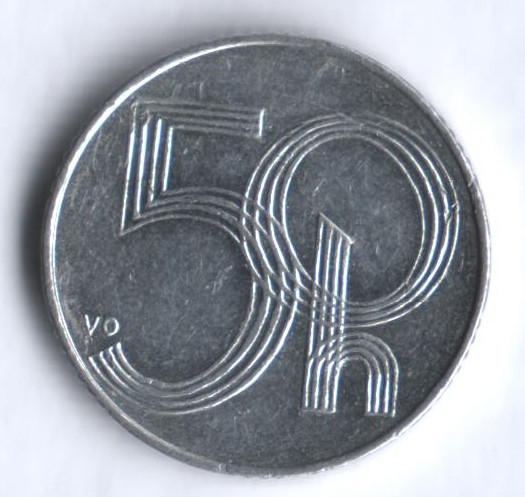 50 геллеров. 1997 год, Чехия.