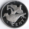 Монета 5 центов. 1974 год, Британские Виргинские острова.
