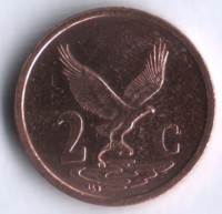 2 цента. 1999 год, ЮАР.