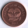 Монета 2 тойа. 2004 год, Папуа-Новая Гвинея.