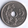 Монета 5 сантимов. 1913 год, Бельгия (Belgique).