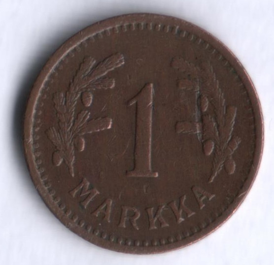 1 марка. 1942 год, Финляндия.