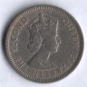 Монета 25 центов. 1955 год, Британские Карибские Территории.