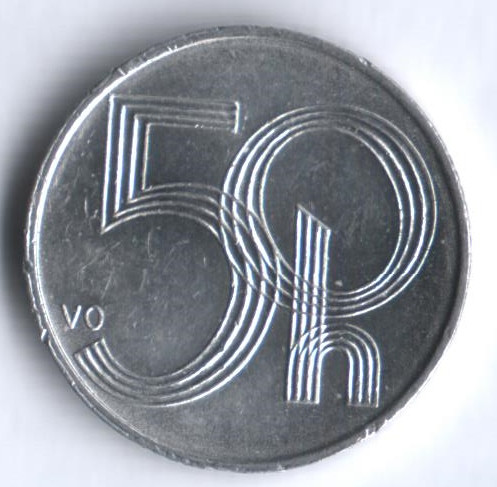 50 геллеров. 2002 год, Чехия.