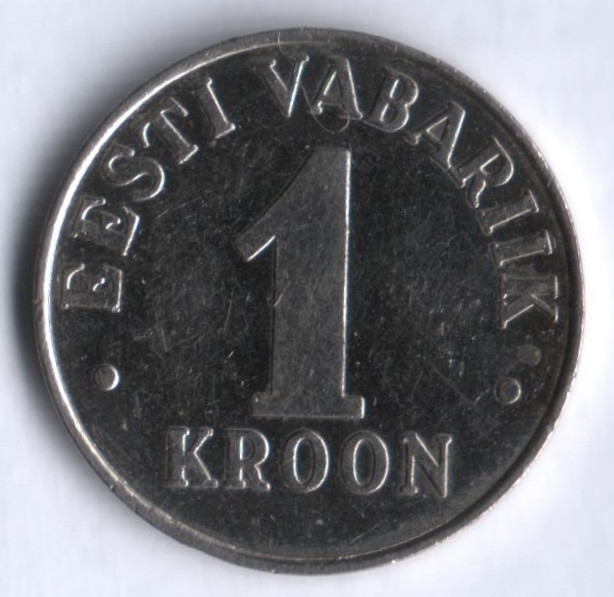 1 крона. 1995 год, Эстония.