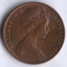 Монета 2 цента. 1980 год, Австралия.