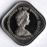 Монета 15 центов. 1973 год, Багамские острова. Proof.