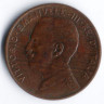 Монета 2 чентезимо. 1917 год, Италия.