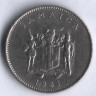 Монета 10 центов. 1981 год, Ямайка.