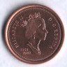 Монета 1 цент. 2002 год, Канада.