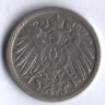 Монета 5 пфеннигов. 1908 год (A), Германская империя.