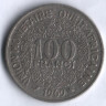 Монета 100 франков. 1969 год, Западно-Африканские Штаты.
